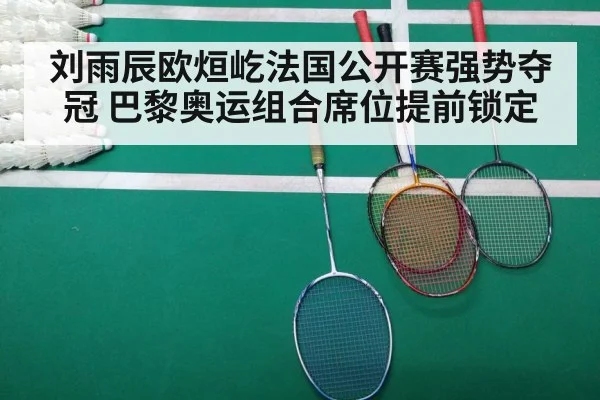 刘雨辰欧烜屹法国公开赛强势夺冠 巴黎奥运组合席位提前锁定